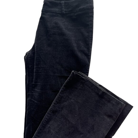 Reference Vintage Black Velvet Pants Mid-Rise Straight Leg Womens Size 14 - Picture 1 of 7
